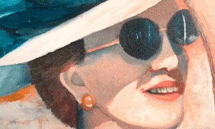 ÓLEO DE UNA MUJER CON SOMBRERO